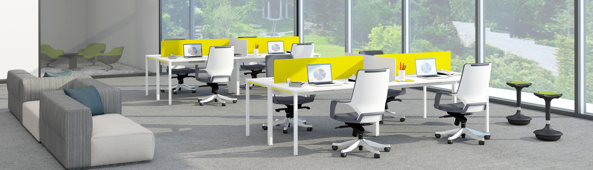 Modular office furniture and ergonomic seating solutions